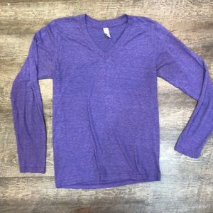American Apparel purple long sleeve shirt